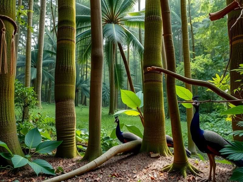 Peacock Forest Survival Game Cover