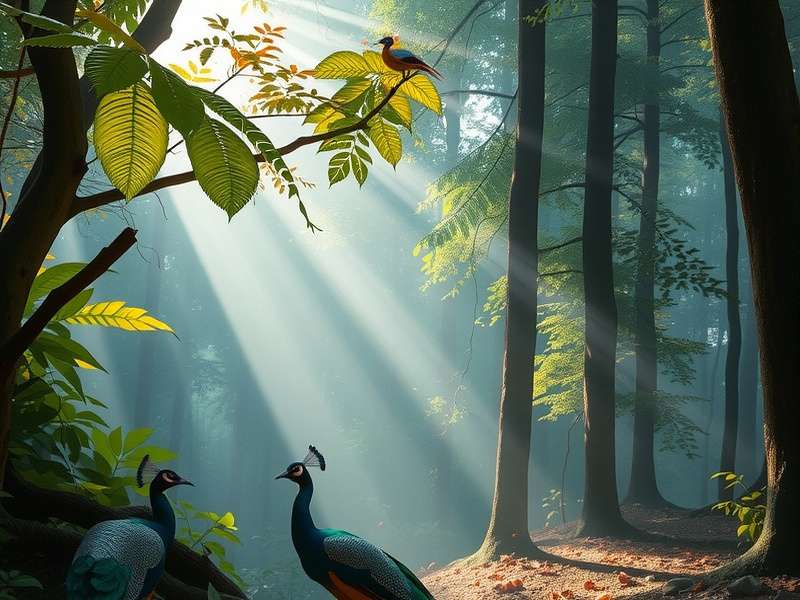 Central Indian Sal Forests in Peacock Forest Survival